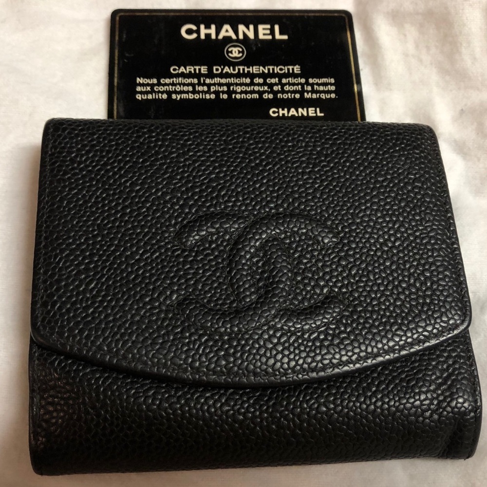 Chanel Compact Wallet Used